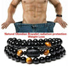 Magnetic Natural  Obsidian Weight Loss Bracelet - Dream Morocco