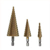 3 Pcs Metric Spiral Flute Titanium Coated Drill Bits - Dream Morocco