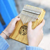 AKP-17L Kalimba Mbira Thumb Piano Sanza 17 keys Solid Wood Finger Piano with Carry Bag Music Book - Dream Morocco